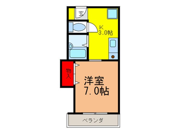 中村１０番館の物件間取画像